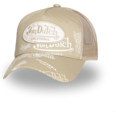 Von Dutch Boné para homem e mulher café, boné Trucker ajustável para Snapback Von Dutch Boné para homem e mulher café, boné Trucker ajustável para Snapback