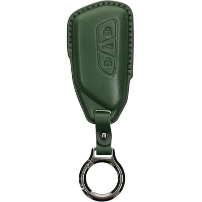 kwmobile Capa compatível com porta-chaves de VW Golf 8 chave de carro de 3 botões capa Capa para comando de carro de couro com porta-chaves Inclui anel de porta-chaves Verde escuro kwmobile Capa compatível com porta-chaves de VW Golf 8 chave de carro de 3 botões capa Capa para comando de carro de couro com porta-chaves Inclui anel de porta-chaves Verde escuro
