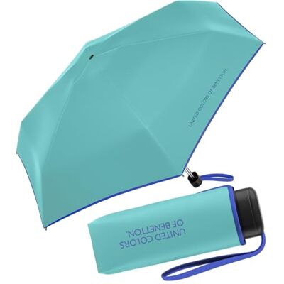 United Guarda-chuva de bolso Benetton Ultra Mini Flat sólido United Guarda-chuva de bolso Benetton Ultra Mini Flat sólido