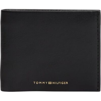 Tommy Hilfiger Men TH Seasonal CC and Coin AM0AM14795 Carteira dobrável, cor preta (preto), tamanho único Tommy Hilfiger Men TH Seasonal CC and Coin AM0AM14795 Carteira dobrável, cor preta (preto), tamanho único