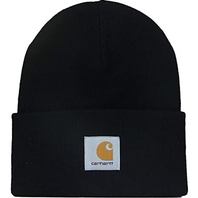 Carhartt Workerwear Gorro de inverno unissexo com adesivo de 7 km/h preto 10221. Tamanho Único Carhartt Workerwear Gorro de inverno unissexo com adesivo de 7 km/h preto 10221. Tamanho Único