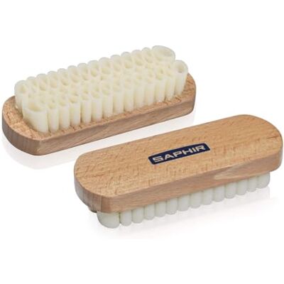 SAPHIR Crepe Brush – Escova de Crepe para Camurça e Nobuk Elimina a poeira e a sujidade do dia, levanta suavemente as fibras Cuidados da camurça SAPHIR Crepe Brush – Escova de Crepe para Camurça e Nobuk Elimina a poeira e a sujidade do dia, levanta suavemente as fibras Cuidados da camurça