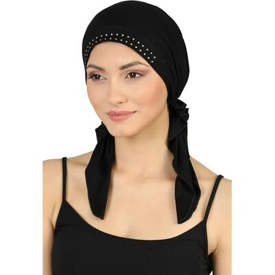 Deresina Headwear Bandana de quimioterapia pré-atada Deresina para mulher: turbante e lenço de bambu macio para a cabeça contra queda de cabelo e alopecia. Roupa respirável Deresina Headwear Bandana de quimioterapia pré-atada Deresina para mulher: turbante e lenço de bambu macio para a cabeça contra queda de cabelo e alopecia. Roupa respirável