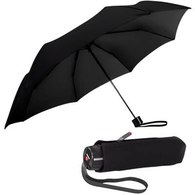 Knirps T.020 Guarda-chuva de bolso (19,5 cm), preto, One Size, compacto e moderno Knirps T.020 Guarda-chuva de bolso (19,5 cm), preto, One Size, compacto e moderno