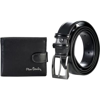 Pierre Cardin Conjunto de presente para homem, conjunto de presentes, conjunto de cinto e carteira de couro autêntico, de pele, carteira para criança, slim Pierre Cardin Conjunto de presente para homem, conjunto de presentes, conjunto de cinto e carteira de couro autêntico, de pele, carteira para criança, slim
