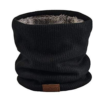NovForth Cachecol de mulher homem inverno cachecol tubular unissexo com dupla face de malha e forro de pelúcia aquecedor de pescoço espesso e elástico para ciclismo Cold Weather NovForth Cachecol de mulher homem inverno cachecol tubular unissexo com dupla face de malha e forro de pelúcia aquecedor de pescoço espesso e elástico para ciclismo Cold Weather