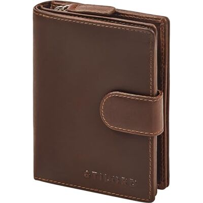 STILORD " Carteira de pele para homem com proteção RFID contra roubo de dados várias ranhuras para cartões compartimento para moedas com fecho de correr Cor: preto, M, Porta-moedas STILORD " Carteira de pele para homem com proteção RFID contra roubo de dados várias ranhuras para cartões compartimento para moedas com fecho de correr Cor: preto, M, Porta-moedas