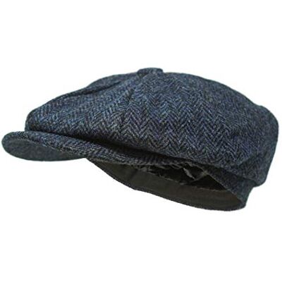 Scott Boné estilo Newsboy Lomond 100% lã tecida à mão Harris Tweed resistente à água Scott Boné estilo Newsboy Lomond 100% lã tecida à mão Harris Tweed resistente à água