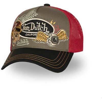 Von Dutch Boné para homem e mulher com remendos, boné Trucker ajustável por Snapback Von Dutch Boné para homem e mulher com remendos, boné Trucker ajustável por Snapback