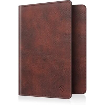 FINTIE Capa de passaporte carteira com bloqueio RFID para passaporte, cartão de crédito/visita/médica, passes de embarque FINTIE Capa de passaporte carteira com bloqueio RFID para passaporte, cartão de crédito/visita/médica, passes de embarque