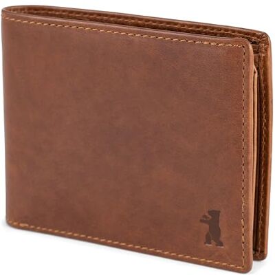 Berliner Bags Carteira de Couro Legítimo para Homem com Proteção RFID, Compartimento para Moedas e Cartões, Conhaque, Tamanho único, Vintage Marrón, Billetera De Cuero, 6 Tarjetas, 2 Compartimentos, Ventana DNI, Ficha Carrito, Protección NFC, Compacta Y Berliner Bags Carteira de Couro Legítimo para Homem com Proteção RFID, Compartimento para Moedas e Cartões, Conhaque, Tamanho único, Vintage Marrón, Billetera De Cuero, 6 Tarjetas, 2 Compartimentos, Ventana DNI, Ficha Carrito, Protección NFC, Compacta Y