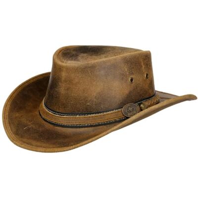 SCIPPIS Irving Chapéu de pele chapéu do Oeste da Austrália chapéu de cowboy chapéu (L, castanho) SCIPPIS Irving Chapéu de pele chapéu do Oeste da Austrália chapéu de cowboy chapéu (L, castanho)