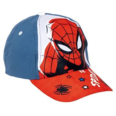 Marvel Homem-Aranha gorro para crianças, design Spidey, boné de verão infantil, presente para crianças, boné ajustável azul Marvel Homem-Aranha gorro para crianças, design Spidey, boné de verão infantil, presente para crianças, boné ajustável azul