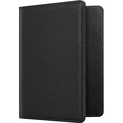 FINTIE Capa de passaporte carteira com bloqueio RFID para passaporte, cartão de crédito/visita/médica, passes de embarque FINTIE Capa de passaporte carteira com bloqueio RFID para passaporte, cartão de crédito/visita/médica, passes de embarque