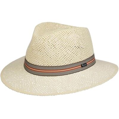 LIPODO Chapéu de palha Namanto Traveller mulher / homem Made in Italy Sol verão praia primavera / verão LIPODO Chapéu de palha Namanto Traveller mulher / homem Made in Italy Sol verão praia primavera / verão