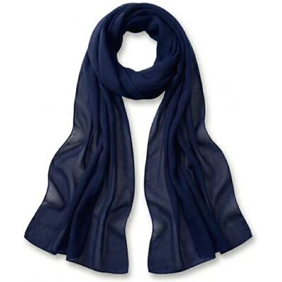 TigerTie Lenço de chiffon para mulher em monocromático, tamanho 160 cm x 36 cm, fabricado na Itália TigerTie Lenço de chiffon para mulher em monocromático, tamanho 160 cm x 36 cm, fabricado na Itália