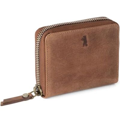 Berliner Bags Carteira Pequena de Pele Genuína para Mulher com Proteção RFID, Design Elegante, Castanho claro, Tamanho único, Vintage Marrón, Cuero De Búfalo, Hecho A Mano, Textura Natural, Acabado Artesanal, Protección RFID, Calidad Duradera Única Berliner Bags Carteira Pequena de Pele Genuína para Mulher com Proteção RFID, Design Elegante, Castanho claro, Tamanho único, Vintage Marrón, Cuero De Búfalo, Hecho A Mano, Textura Natural, Acabado Artesanal, Protección RFID, Calidad Duradera Única