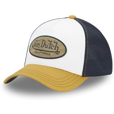Von Dutch Boné ajustável para homem e mulher, boné Trucker Terry Von Dutch Boné ajustável para homem e mulher, boné Trucker Terry