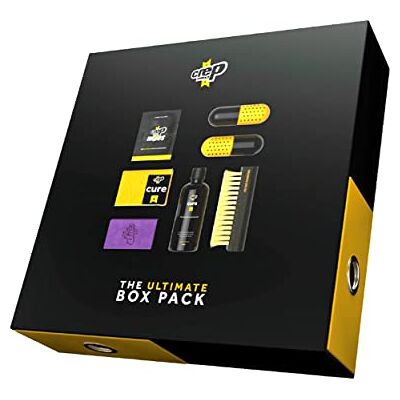 Crep Protect Pacote de caixas Kit de limpeza de tênis premium com 6 lenços para tênis, 2 pastilhas, borracha, 100 ml de solução de limpeza Crep Protect Pacote de caixas Kit de limpeza de tênis premium com 6 lenços para tênis, 2 pastilhas, borracha, 100 ml de solução de limpeza