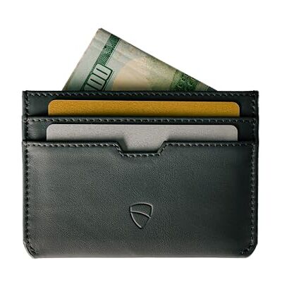 Vaultskin MOORGATE Porta-cartões e carteira de pele com bloqueio RFID para homem e mulher, design minimalista e ultrafino para bolso frontal Tarjetero minimalista para hombre y mujer, bolsillo delantero, DNI, tarjetas y efectivo, caja de regalo Vaultskin MOORGATE Porta-cartões e carteira de pele com bloqueio RFID para homem e mulher, design minimalista e ultrafino para bolso frontal Tarjetero minimalista para hombre y mujer, bolsillo delantero, DNI, tarjetas y efectivo, caja de regalo