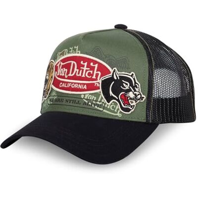 Von Dutch Boné para homem e mulher com remendos, boné Trucker ajustável por Snapback Von Dutch Boné para homem e mulher com remendos, boné Trucker ajustável por Snapback