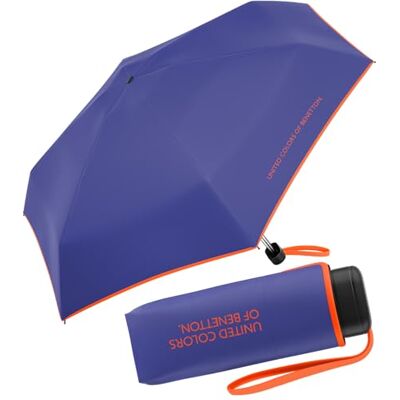 United Guarda-chuva de bolso Benetton Ultra Mini Flat sólido United Guarda-chuva de bolso Benetton Ultra Mini Flat sólido