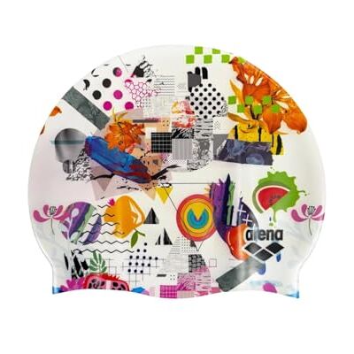 ARENA Gorro de natação unissexo Classic silicone, resistente e confortável, proteção para cabelo, vermelho ARENA Gorro de natação unissexo Classic silicone, resistente e confortável, proteção para cabelo, vermelho