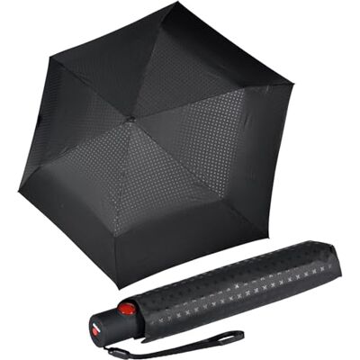 Knirps Ultra U.200 Guarda-chuva médio Duomatic de bolso, abertura e fecho automático, à prova de tempestades, resistente ao vento Knirps Ultra U.200 Guarda-chuva médio Duomatic de bolso, abertura e fecho automático, à prova de tempestades, resistente ao vento