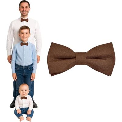 DonDon Gravata-borboleta de homem crianças ou bebés mate, pré-atada e ajustável em comprimento de gabardina de algodão acessório festivo para casamentos, comunhões e celebrações DonDon Gravata-borboleta de homem crianças ou bebés mate, pré-atada e ajustável em comprimento de gabardina de algodão acessório festivo para casamentos, comunhões e celebrações