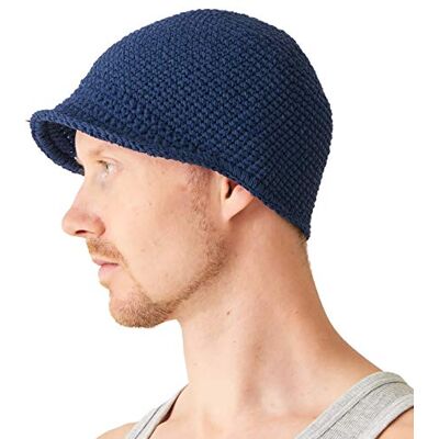 CHARM Homens pescador Kufi gorros 100 % algodão caveira boné de croché quimio casquilho CHARM Homens pescador Kufi gorros 100 % algodão caveira boné de croché quimio casquilho