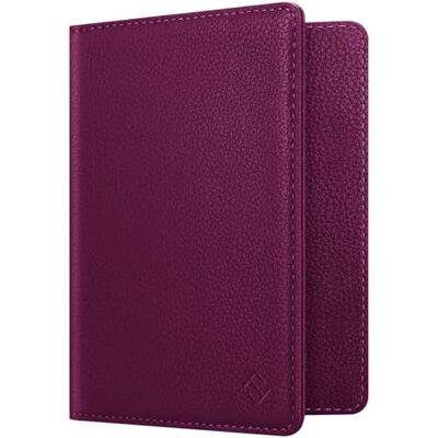 FINTIE Capa de passaporte carteira com bloqueio RFID para passaporte, cartão de crédito/visita/médica, passes de embarque FINTIE Capa de passaporte carteira com bloqueio RFID para passaporte, cartão de crédito/visita/médica, passes de embarque