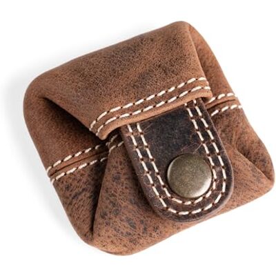 Berliner Bags carteira pequena de pele autêntica com fecho de botão metálico e ficha para carrinho, ideal para moedas, para homem e mulher, Terra Marrón, Billetera De Cuero De Búfalo, Solo Para Monedas, Cierre Cómodo, Ficha Para El Carrito De Compra, Vi Berliner Bags carteira pequena de pele autêntica com fecho de botão metálico e ficha para carrinho, ideal para moedas, para homem e mulher, Terra Marrón, Billetera De Cuero De Búfalo, Solo Para Monedas, Cierre Cómodo, Ficha Para El Carrito De Compra, Vi
