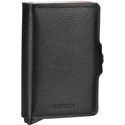 Secrid Suporte para cartões unissexo Twin para acessórios de viagem em formato de envelope, preto, 24 mm slim Secrid Suporte para cartões unissexo Twin para acessórios de viagem em formato de envelope, preto, 24 mm slim