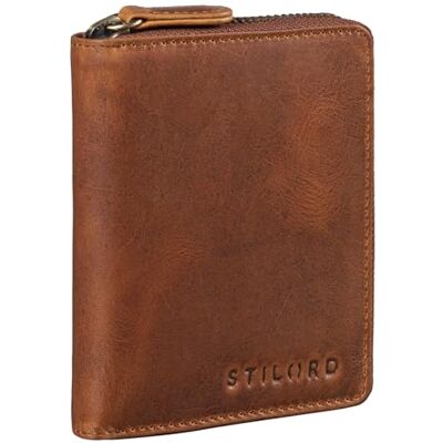 STILORD '' Mini carteira homem couro vintage elegante carteira pequena porta-cartões RFID e NFC elegante porta-moedas de pele autêntica STILORD '' Mini carteira homem couro vintage elegante carteira pequena porta-cartões RFID e NFC elegante porta-moedas de pele autêntica
