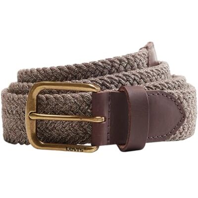 Levi's Austin Stretch Woven Belt Damen Austin Cinto de tecido elástico, caviar, tamanho 75 para mulher, embalagem de 1 Levi's Austin Stretch Woven Belt Damen Austin Cinto de tecido elástico, caviar, tamanho 75 para mulher, embalagem de 1