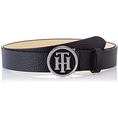 Tommy Hilfiger Th Round Buckle Belt 3.0 Aw0aw05366 Cinturones Mujer (Pack de 1) Tommy Hilfiger Th Round Buckle Belt 3.0 Aw0aw05366 Cinturones Mujer (Pack de 1)