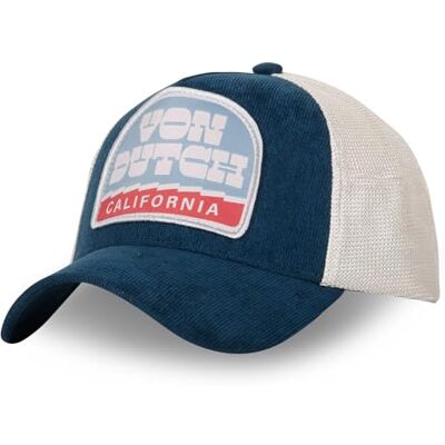 Von Dutch Boné para homem e mulher, boné Trucker CORDUROY, ajustável Von Dutch Boné para homem e mulher, boné Trucker CORDUROY, ajustável