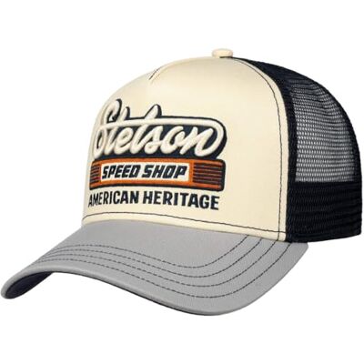 Stetson Speed Shop Boné Trucker Snapback bordado homem todo o ano Stetson Speed Shop Boné Trucker Snapback bordado homem todo o ano