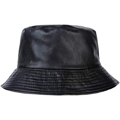 ZLYC Mulher homem inverno chapéu pescador de couro chapéu de cubo gorro de pescador ZLYC Mulher homem inverno chapéu pescador de couro chapéu de cubo gorro de pescador