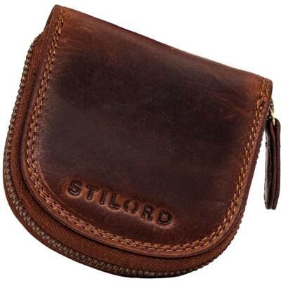 STILORD Cash mini carteira homem pele estojo de chaves de couro vintage organizador carteira pequena com fecho de correr Slim Wallet cor: preto STILORD Cash mini carteira homem pele estojo de chaves de couro vintage organizador carteira pequena com fecho de correr Slim Wallet cor: preto