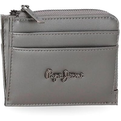 Pepe Jeans Ruby Carteira com porta-cartões cinzento, 11,5 x 8 x 1,5 cm, poliéster e PU by Joumma Bags Pepe Jeans Ruby Carteira com porta-cartões cinzento, 11,5 x 8 x 1,5 cm, poliéster e PU by Joumma Bags
