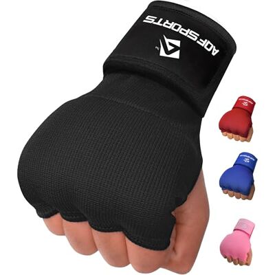 AQF Vendas de Boxe, Luvas Interiores, Pulseiras Elásticas de Fita Adesiva de 100cm de Comprimento, Envoltórios de Proteção para Mão para Muay Thai, Taekwondo e MMA Muñequeras Elásticas, Protector Mano, Diseño 4 Dedos, Cierre Gancho-Bucle, Ideales para B AQF Vendas de Boxe, Luvas Interiores, Pulseiras Elásticas de Fita Adesiva de 100cm de Comprimento, Envoltórios de Proteção para Mão para Muay Thai, Taekwondo e MMA Muñequeras Elásticas, Protector Mano, Diseño 4 Dedos, Cierre Gancho-Bucle, Ideales para B