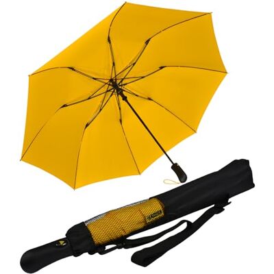 iX-brella Guarda-chuva de bolso XXL 124 cm de fibra de vidro com sistema automático, amarelo, 124 cm iX-brella Guarda-chuva de bolso XXL 124 cm de fibra de vidro com sistema automático, amarelo, 124 cm