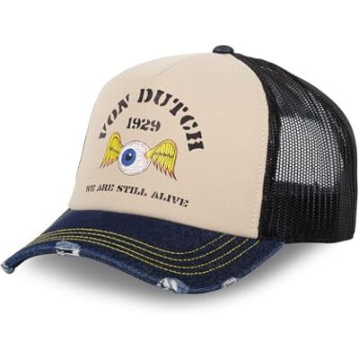 Von Dutch Boné para homem e mulher Crew, boné Trucker, ajustável e autêntico Von Dutch Boné para homem e mulher Crew, boné Trucker, ajustável e autêntico