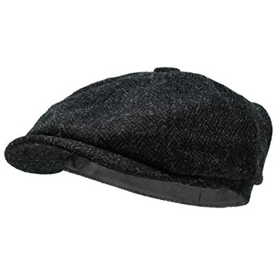 Scott Boné estilo Newsboy Lomond 100% lã tecida à mão Harris Tweed resistente à água Scott Boné estilo Newsboy Lomond 100% lã tecida à mão Harris Tweed resistente à água