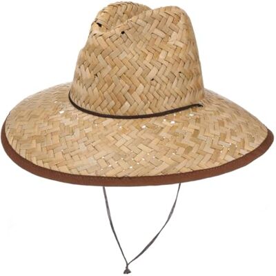 LIPODO Chapéu de palha Lifeguard mulher / homem Made in Italy Sol praia viagem com tira para o queixo, ricochete primavera / verão LIPODO Chapéu de palha Lifeguard mulher / homem Made in Italy Sol praia viagem com tira para o queixo, ricochete primavera / verão