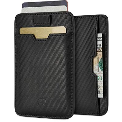 Vaultskin Chelsea Carteira de couro slim para homem com RFID Porta-cartões minimalista, pele genuína, bolso frontal, cartões e dinheiro, caixa de presente Vaultskin Chelsea Carteira de couro slim para homem com RFID Porta-cartões minimalista, pele genuína, bolso frontal, cartões e dinheiro, caixa de presente