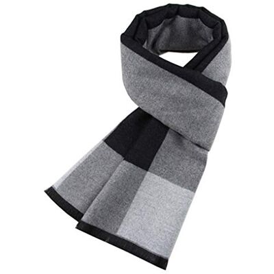 Ueither Homens Cachecol de tartan quente e aconchegante moda e elegante cachecol xadrez clássico no outono inverno Check Scarf Ueither Homens Cachecol de tartan quente e aconchegante moda e elegante cachecol xadrez clássico no outono inverno Check Scarf