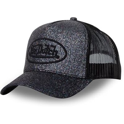 Von Dutch Boné Glitter homem e mulher, boné Trucker, ajustável e autêntico Von Dutch Boné Glitter homem e mulher, boné Trucker, ajustável e autêntico