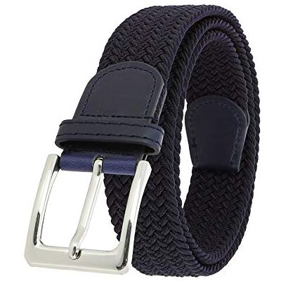 FASHIONGEN Cinto elástico entrançado em couro genuíno verdadeiro para homem e mulher, para calças de ganga, PERDERSEN FASHIONGEN Cinto elástico entrançado em couro genuíno verdadeiro para homem e mulher, para calças de ganga, PERDERSEN